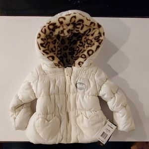Steve Madden Baby Girl Puffer Fleece Lined Jacket